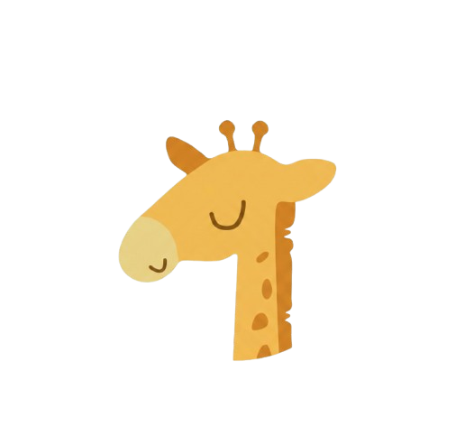 Ícone girafa decorativo